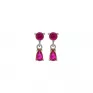 Pendientes Success Ruby Plata